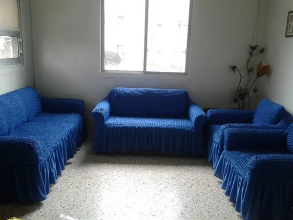 طقم تلبيس كنب قماش خلية النحل