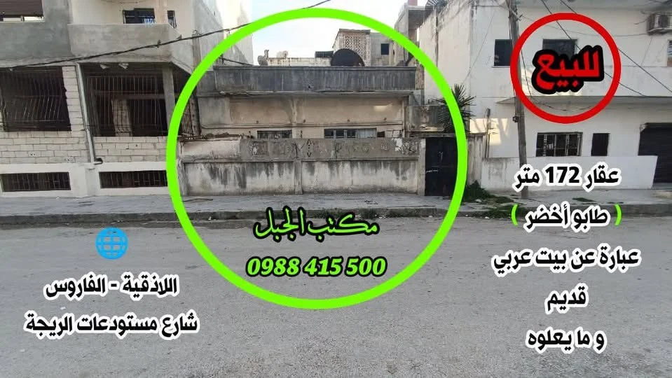 عبارة عن بيت عربي قديم و ما يعلوه