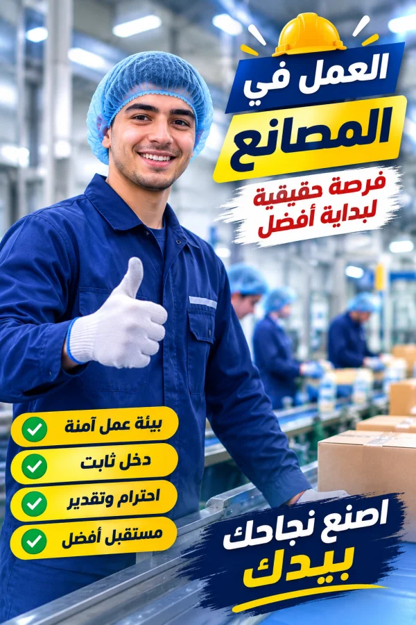 عمال تعبه وتغليف مصنع بلبن